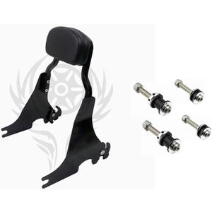 Detachable Sissybar Fits for Harley Sportster XL 1200/ Iron 883/ Forty-Eight/Seventy-Two Chop Style 2004-2022 (Gloss Black)