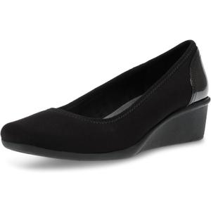 Anne Klein Women's Wisher Wedge Pump (8, Black)