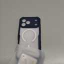 seacosmo for iPhone 17 Pro Max Case, Full Body Bumper with Builtin Tempered Glass Privacy Screen Protector and Camera Lens Protection, Compatible with MagSafe, Shockproof Phone Case, 6.9", Deep Blue