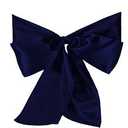 Navy Blue Satin Chair sash