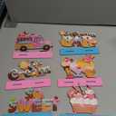 6 Pcs Ice Cream Table Wooden Decorations Ice Cream Sign Centerpiece Summer Home Decor Bar Party Decorations for Kids Birthday Party Summer Wedding Supplies