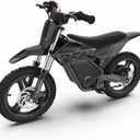 RFN SX-E800 Electric Dirt Bike for Kids Ages 4-8, 900W Peak Brushless Motorcycle, 36V 7.5Ah Removable Battery, 16" Off Road Tire, 3 Speed Modes Ebike, Up to 21.7 MPH, Advanced Gift, Black, 16" Wheel / 900W