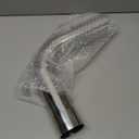 LCGP 90 Degree Exhaust Tube 2.5"OD Made of High Quality Stainless Steel DIY Exhaust Pipe
