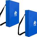 Boat Throwable Flotation Cushion,Emergency Marine Throwable Seat Cushion and Boat Throw Flotation Devices for Kayaks Canoes,Coast Guard USCG Approved Type IV PFD,Blue-2PK, 16''Wx14''Lx2.7''H