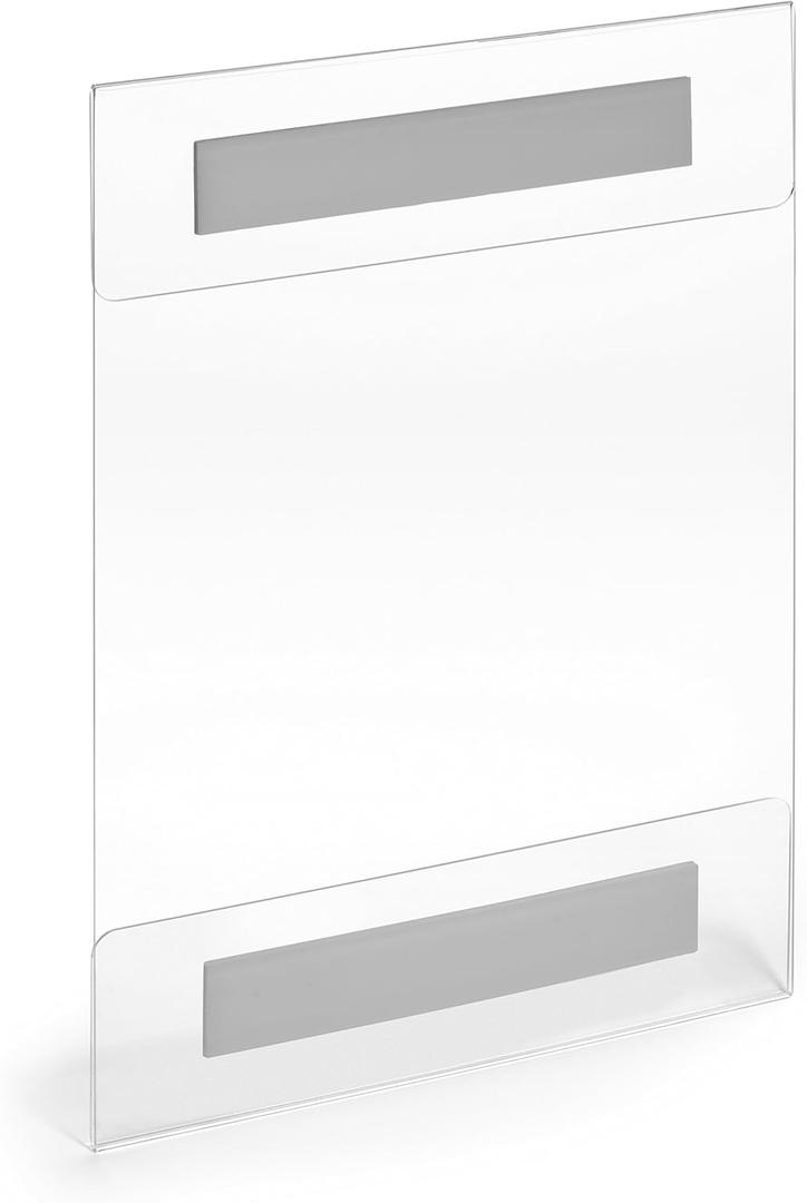 11x17"  
 Acrylic Sign Holder Clear Wall Mount Adhesive, No Drilling