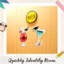 2 x Konohan 4 Pcs 2026 Graduation Cocktail Cruise Door Decorations Graduation Magnetic Car Magnets Book Academic Cap Diploma Drink Magnets Cruise Must Haves for Carnival Stateroom Door Refrigerator