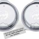 Polar Camel 30 oz Replacement Lids - 2-Pack, Spill-Proof and Durable, Fits 40 oz Travel Mugs and Polar Camel Tumblers