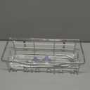 Shower Caddy Hanging, Stainless Steel Showers Organizer Rack with Hooks and Suction Cup for Elderly Seniors Disabled Handicap (Silver Color)