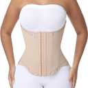 SHAPSHE Waist Trainer Corset for Women Tummy Control Cincher Tan 3XL