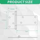 5 in T-Strap Shed Door Hinges 260 Lbs Capacity,6 Pack Heavy Duty Gate Hinge