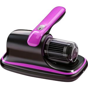 Vacuum Cleaner, Mattress Vacuum Cleaner, Bed Vacuum Roller Brushes for Pet HairPurple, Battery Powered, for Pillows Cribs Sofa, beds,Carpet