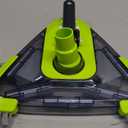 Sepetrel Upgrade Pool Vacuum Head with Side Brush & Universal Rotatable Hose Adapter,Weighted Triangular Shape(Safe for Vinyl Liner Pool)