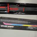 EVADA Neon LED Spark Sword with Sound and Fog, Type-C Recharge, 31.5" Glowing Ninja Blade Weapon for Kids and Adults, Toys for Cosplay, Rave and HalloweenRed