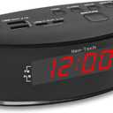 Digital Alarm Clocks for Bedrooms, 2 x USB-C and 2 x USB-A Charging Ports. Loud Alarm Clock for Heavy Sleepers Perfect for Bedroom, Desk, and Office.