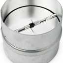 neverest RK 6" Professional Backdraft Shutter Damper Connector Duct Fits Only with Metal Ducts