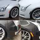 LED Front Side Marker Lamps Replacement for Cadillac XTS 2013 2014 2015 2016 2017 Smoked Lens Amber LED Turn Singal Lights Kits Replace OEM Sidemarker Lamps