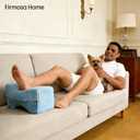 Knee Pillow Cover 10" x 8" x 6", Replacement Leg Pillow Case, Leg Pillow Cover Apply to Memory Foam Knee Pillow Case from Blue