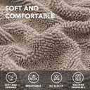 H.VERSAILTEX Non Slip Pet Couch Cover Chenille Dog Bed Protector Thick Soft Sofa Slipcover Pet Friendly Washable Couch Cushion Covers for Pets (30" x 53", Taupe)