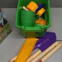 Kids Gardening Set, Outdoor Toys with Wheelbarrow and Kids Garden Tools, Toddler Gardening Set with Repotting mat, Gloves, Apron, Watering Can, Pretend Play Learning Toys for Kids Boys and Girls 3-8