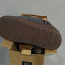 LongBay Men's Outdoor Slippers Two Tone Warm Memory Foam Slip On Indoor House Shoes bedroom Loafers (14, Grey)