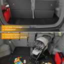 for Toyota Highlander Floor Mats 2008 2009 2010 2011 2012 2013 (Not for Hybrid), TPE All-Weather Liners Full Set, Front Mats, Cargo Liner & Backrest Mats for Toyota Highlander Accessories 2008-2013