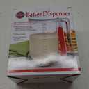 Norpro 1013 Batter Dispenser Clear/Red, 4 cup