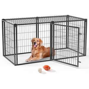 Large Dog Crate, Dog Crates for Large Dogs, 63 Inch Dog Crate with Divider, Dog Cage Large Dogs, Extra Large Dog Kennel Indoor, Large Dog Cage, Metal Dog Crate, XL Dog Crate
