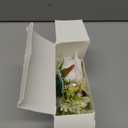 Syueblm Wrist Corsage and Boutonniere Set, Artificial Rose Corsage Wristlet and Boutonniere for Wedding Prom Party (White 1 Boutonniere&1 Wrist Corsage)