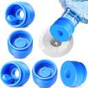 3 and 5 Gallon Water Jug Cap, Reusable Silicone Bottle Lid Covers