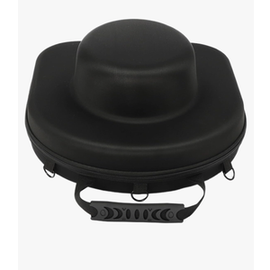 Hat Box Travel Fedora Case Hat Carrier for Travel, Sleek Hat Storage Case Easily Straps to Suitcase or Carried on Shoulders, Travelling Hat Boxes Idea Gift Black