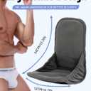 Oiomniv 2pcs Men's Reusable Incontinence Pads Ultra Soft Fleece, Highly Absorbent, Leak-Proof, Washable Pads for Discreet Protection