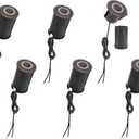 LUMENGY LED In-Ground Paver and Deck Light with Patented Ring Light Effect, 1W, 12V Low Voltage, IP67 Waterproof, for Decks, Driveways, Patios, Steps and Paver Surfaces, Brown Finish, 6 Pack