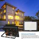 400W LED Flood Lights Outdoor 2 Pack, IP66 Waterproof, 6000K Daylight White Security Lights Outside Lamp with Plug, Exterior Floodlights Lighting for Workshop Yard Stadium