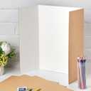 3 Pack Medium Trifold Poster Board, 24 x 16inches Poster Board with Double Sided Tapes and Cardboard, Corrugated Presentation,Science Fair Display Boards for School Project, Science Fair, Business