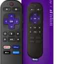 Roku Voice Remote | Replacement TV Remote Control with Voice Control, Simple Setup, & Pre-Set App Shortcuts - Compatible with Roku TV, Players, & Audio Devices