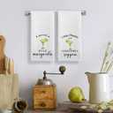 Bar Kitchen Towels Set of 2, Margarita Gifts for Women Hand Towels, Bartender Gifts Decorative Dish Tea Towels for Kitchen Home Bar Cart Bartender, 16X24In