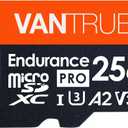 Vantrue 256GB microSDXC UHS-I U3 4K UHD Video High Speed Transfer Monitoring SD Card with Adapter for Dash Cams, Body Cams, Action Camera, Surveillance & Security Cams