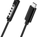 USB C Charging Cable for Surface RT & Pro 1 2 (Black 6ft), Work with 15V/3A 45W USB-C Charger, Compatible for Microsoft Surface 1512 1516 1536 Pro 1/2 and Surface RT