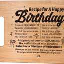 4 x Birthday Gifts for Women Men,Best Friend Birthday Gifts for Her Him,Year Old Birthday Gifts for Women Friendship,Birthday Gift Ideas for Dad Mom Sister Girls,Happy Birthday Decorations Cutting Board
