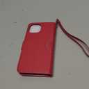 Wallet Case for iPhone 15,[RFID Blocking] 3 Card Holder with Credit Card Slot Magnetic Protective Flip Leather Cover for iPhone 15 (Red)