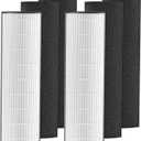 2-in-1 HEPA Replacement Filter Compatible with Pure Enrichment PureZone Elite 4-in-1 Air Purifier (PEAIRTWR), Carbon Activated Pre-filter + HEPA Air Filter, 2 Pack