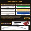 Dirt Bike Tire Changing Tool Kit Fits for Dirt Bikes Motocross Enduro 16" to 21" Wheels, Portable Tire Changer Includes 15/17/20/25mm Axles, Colorful