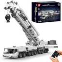 Mould King Heavy Crane Building Kit, 8506 Pieces Large Crane Truck Model Kit with 20 Motors, APP Control Advanced Engineering Vehicles for Adults, Youth
