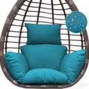 Indoor Outdoor Egg Chair Cushion Thick Hanging Chair Cushions Soft Seat Pad for Patio Garden Bedroom Teal