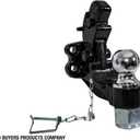 Buyers Products BH152516 15 Ton Combination Hitch, 2-5/16 Inch Ball Hitch & Pintle Hook, 30,000 lbs MGTW, Forged Steel Trailer Hitch for Trucks, Tow Hitch Receiver, Heavy Duty Towing Accessories