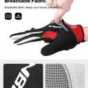 INBIKE Cycling Gloves for Men/Women Bike Gloves with Touchscreen-Padded Anti-Slip Mountain Biking MTB Bicycle Gloves for Cycling/Workout/Gym/Outdoor XXL Bright Red