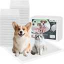 Made4Pets Pee Pads for Dogs 22"x22" 50 Ct  7-Layer Thick Puppy Pads with Bentonite Mineral Core, Quick-Dry & Odor Control, Leak-Proof Potty Pads for Small & Medium Dogs Puppies Doggie Cats Rabbits