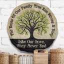 Spoontiques - Garden Dcor - Family Stepping Stone - Decorative Stone for Garden (Family Never Ends)