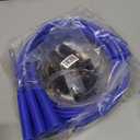 Spark Plug Wires Spiral Core 8.5mm Blue Straight Boots Universal Set V8 W/Looms