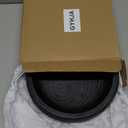 Wooden Decorative Bowl For Home Decor Handmade Rustic serving Key Bowls For Entry Coffee Table Decor Large Black (11.4)